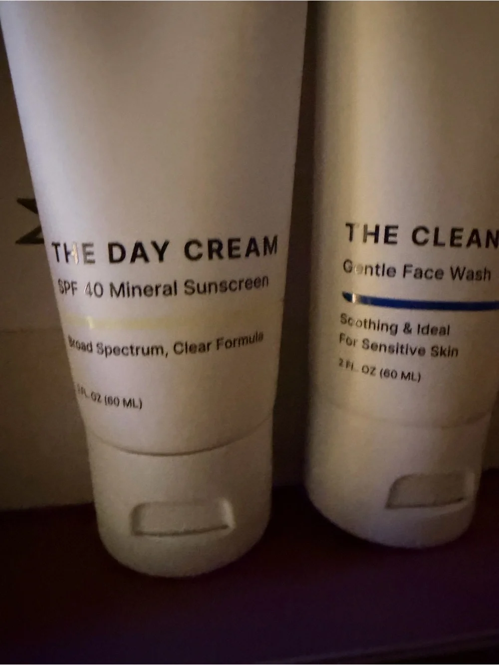 Muse White Twin Skincare Tubes - Musely FaceRx Cleanser & Day Cream